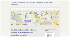 Desktop Screenshot of israel-palestine-border.org