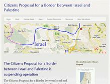 Tablet Screenshot of israel-palestine-border.org